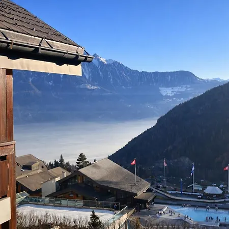 公寓 Alpstay - Residences Des Bains D'ovronnaz - Sud S204